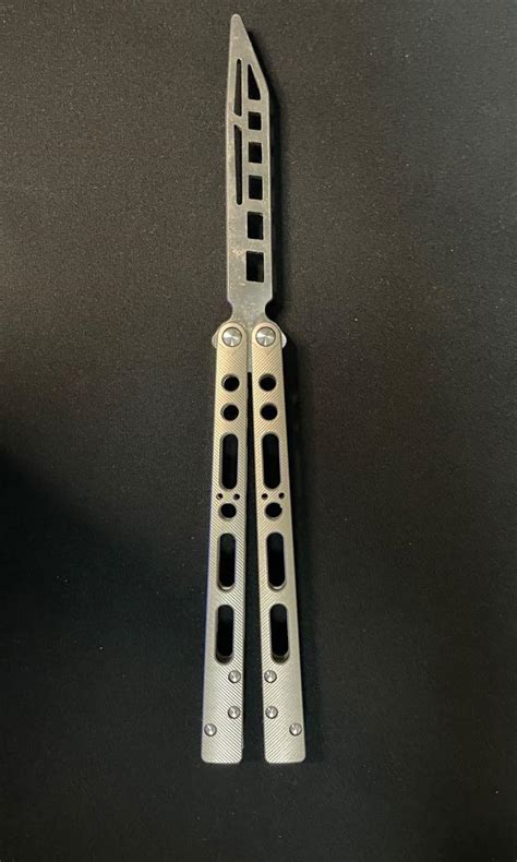 3" Rainbow Color Stainless Steel Balisong Butterfly Knife for Training . . Balisong clones for sale